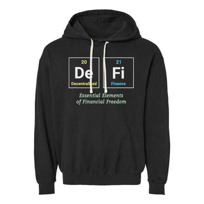 Decentralized Finance Decentralize Defi Blockchain Crypto Garment-Dyed Fleece Hoodie