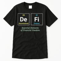 Decentralized Finance Decentralize Defi Blockchain Crypto Tall T-Shirt