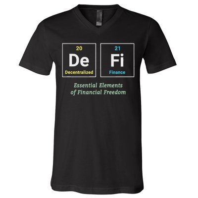 Decentralized Finance Decentralize Defi Blockchain Crypto V-Neck T-Shirt