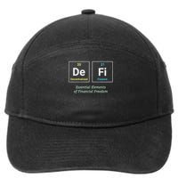 Decentralized Finance Decentralize Defi Blockchain Crypto 7-Panel Snapback Hat