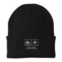 Decentralized Finance Decentralize Defi Blockchain Crypto Knit Cap Winter Beanie