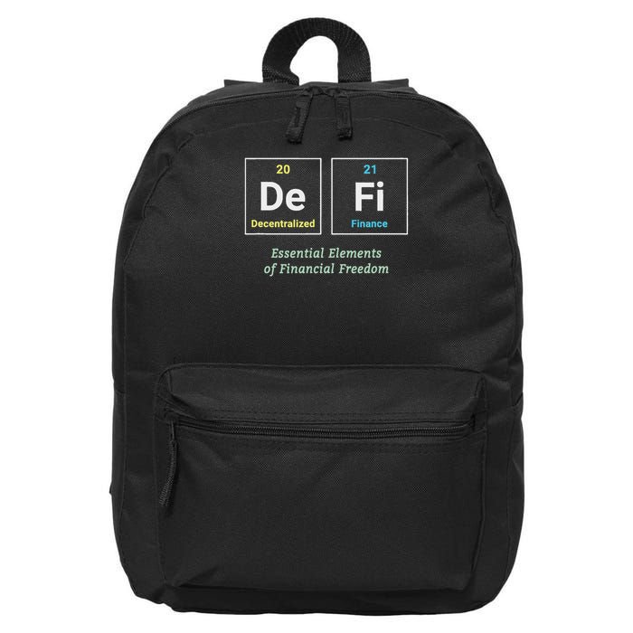 Decentralized Finance Decentralize Defi Blockchain Crypto 16 in Basic Backpack