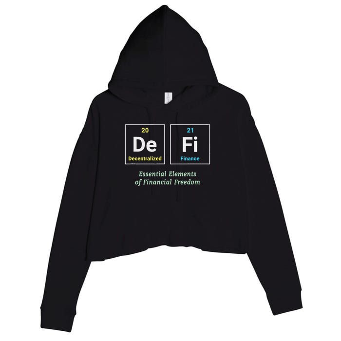 Decentralized Finance Decentralize Defi Blockchain Crypto Crop Fleece Hoodie