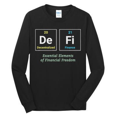 Decentralized Finance Decentralize Defi Blockchain Crypto Tall Long Sleeve T-Shirt