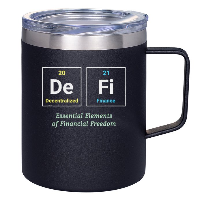 Decentralized Finance Decentralize Defi Blockchain Crypto 12oz Stainless Steel Coffee Mug