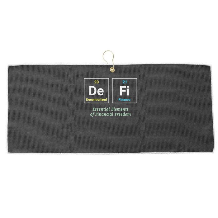 Decentralized Finance Decentralize Defi Blockchain Crypto Large Microfiber Waffle Golf Towel