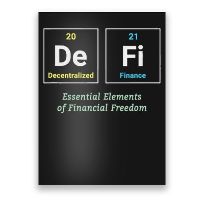 Decentralized Finance Decentralize Defi Blockchain Crypto Poster