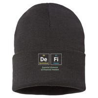 Decentralized Finance Decentralize Defi Blockchain Crypto Sustainable Knit Beanie
