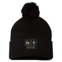 Decentralized Finance Decentralize Defi Blockchain Crypto Pom Pom 12in Knit Beanie