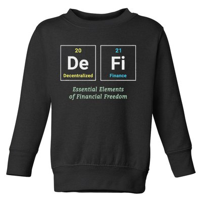 Decentralized Finance Decentralize Defi Blockchain Crypto Toddler Sweatshirt