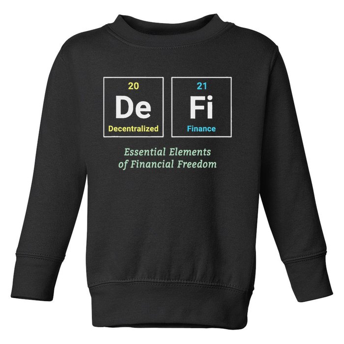 Decentralized Finance Decentralize Defi Blockchain Crypto Toddler Sweatshirt
