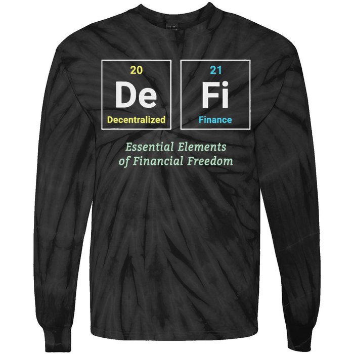 Decentralized Finance Decentralize Defi Blockchain Crypto Tie-Dye Long Sleeve Shirt