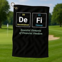 Decentralized Finance Decentralize Defi Blockchain Crypto Golf Towel