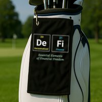 Decentralized Finance Decentralize Defi Blockchain Crypto Golf Towel