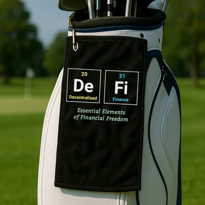 Decentralized Finance Decentralize Defi Blockchain Crypto Golf Towel
