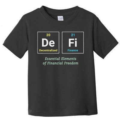 Decentralized Finance Decentralize Defi Blockchain Crypto Toddler T-Shirt