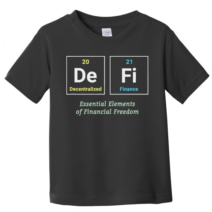 Decentralized Finance Decentralize Defi Blockchain Crypto Toddler T-Shirt