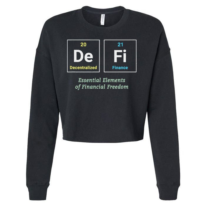 Decentralized Finance Decentralize Defi Blockchain Crypto Cropped Pullover Crew