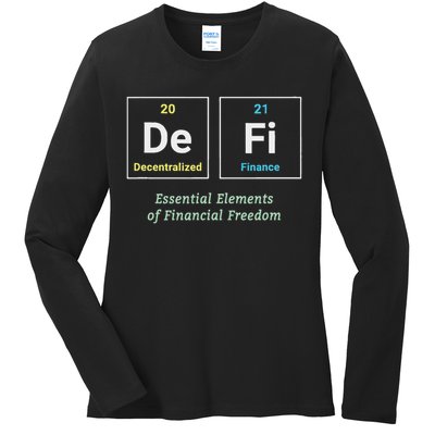 Decentralized Finance Decentralize Defi Blockchain Crypto Ladies Long Sleeve Shirt