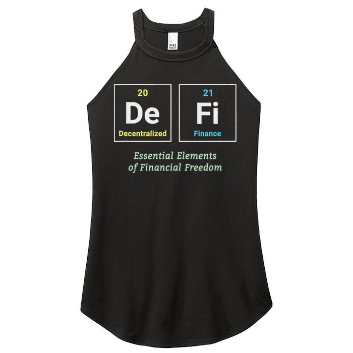 Decentralized Finance Decentralize Defi Blockchain Crypto Women's Perfect Tri Rocker Tank