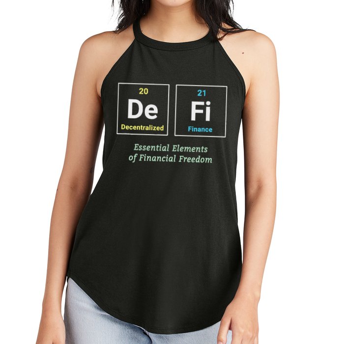 Decentralized Finance Decentralize Defi Blockchain Crypto Women's Perfect Tri Rocker Tank