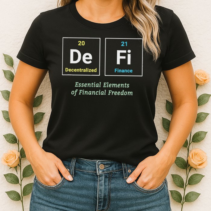 Decentralized Finance Decentralize Defi Blockchain Crypto Womens T-Shirt