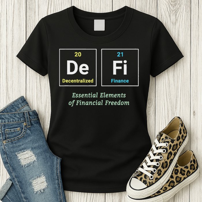 Decentralized Finance Decentralize Defi Blockchain Crypto Womens T-Shirt