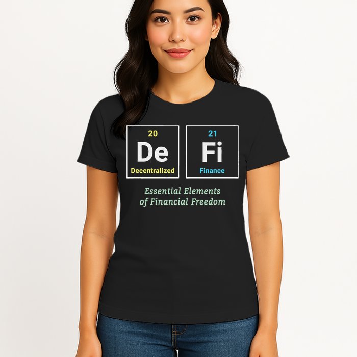 Decentralized Finance Decentralize Defi Blockchain Crypto Womens T-Shirt