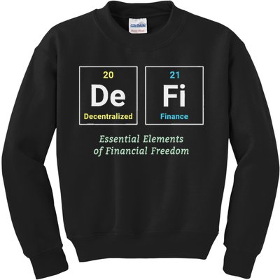 Decentralized Finance Decentralize Defi Blockchain Crypto Kids Sweatshirt