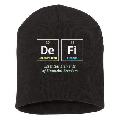 Decentralized Finance Decentralize Defi Blockchain Crypto Short Acrylic Beanie