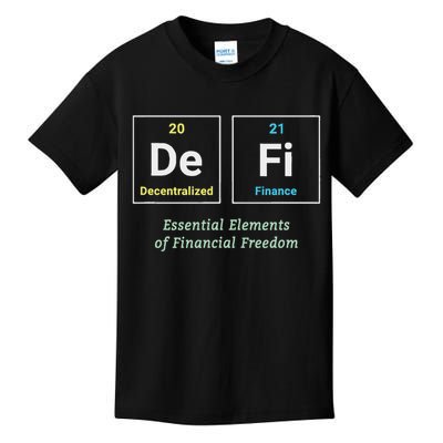 Decentralized Finance Decentralize Defi Blockchain Crypto Kids T-Shirt