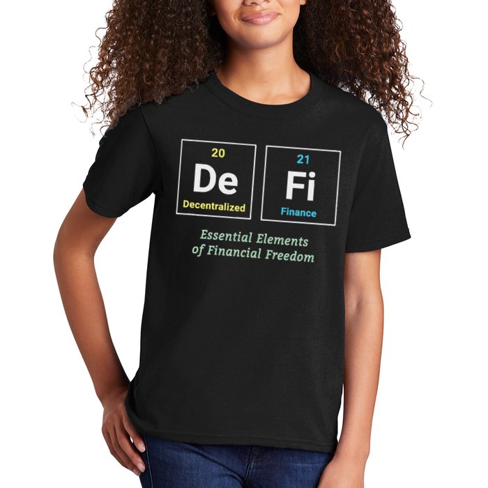 Decentralized Finance Decentralize Defi Blockchain Crypto Kids T-Shirt