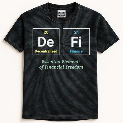 Decentralized Finance Decentralize Defi Blockchain Crypto Kids Tie-Dye T-Shirt