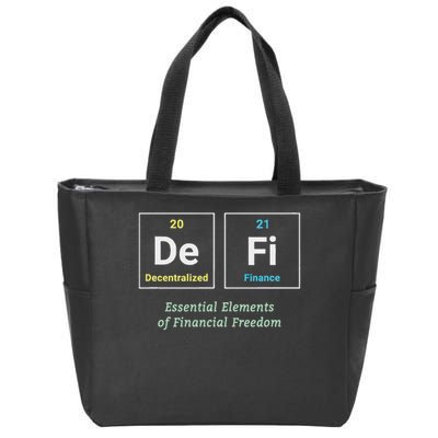 Decentralized Finance Decentralize Defi Blockchain Crypto Zip Tote Bag
