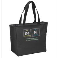 Decentralized Finance Decentralize Defi Blockchain Crypto Zip Tote Bag