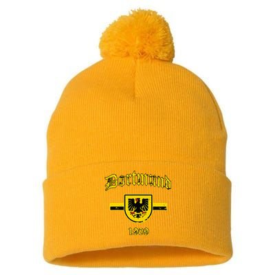 Dortmund Fan Design Ultra Gift 1909 Pom Pom 12in Knit Beanie