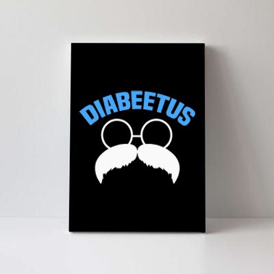 Diabeetus Funny Diabetes Awareness Diabetic Beard Canvas