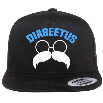 Diabeetus Funny Diabetes Awareness Diabetic Beard Flat Bill Trucker Hat