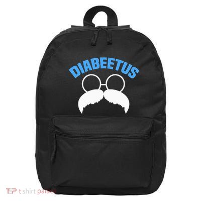 Diabeetus Funny Diabetes Awareness Diabetic Beard 16 in Basic Backpack