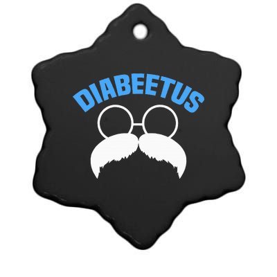 Diabeetus Funny Diabetes Awareness Diabetic Beard Ceramic Star Ornament