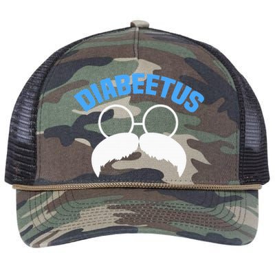 Diabeetus Funny Diabetes Awareness Diabetic Beard Retro Rope Trucker Hat Cap