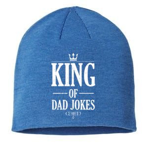 Daddy Fathers Day Funny Puns Rad Jokes King Of Dad Jokes Funny Gift Sustainable Beanie