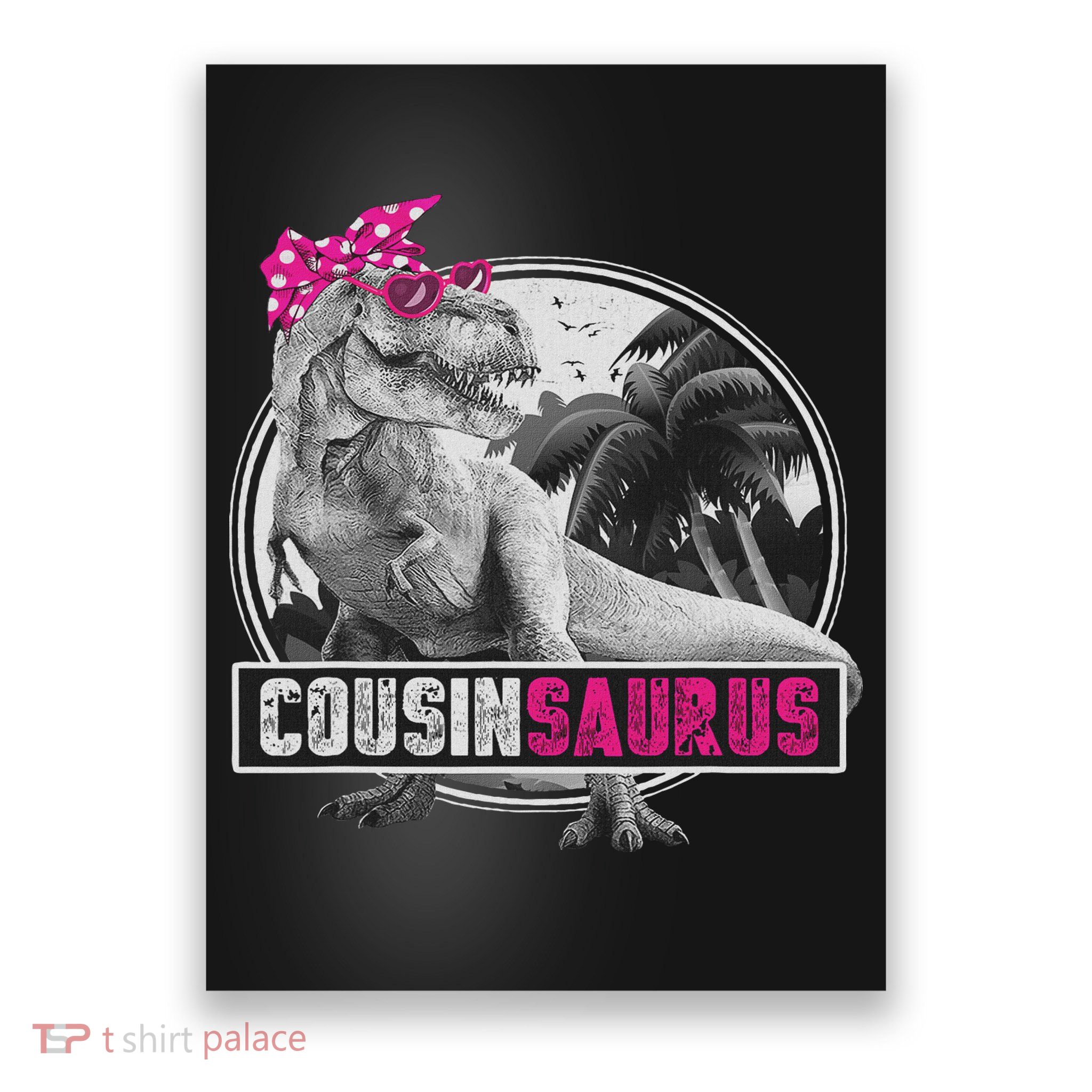 Dinosaur Family Dinosaurier Women, Dinosaur Fans Black Poster