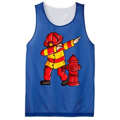 Dabbing Firefighter Dab Fire Gift Great Gift Mesh Reversible Basketball Jersey Tank