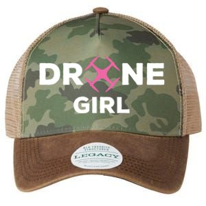 Drone Funny Drone Pilot Flying Drones Cute Gift Legacy Tie Dye Trucker Hat