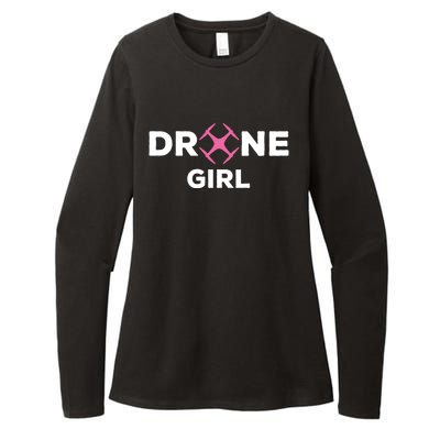 Drone Funny Drone Pilot Flying Drones Cute Gift Womens CVC Long Sleeve Shirt