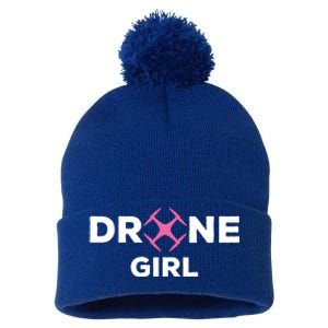 Drone Funny Drone Pilot Flying Drones Cute Gift Pom Pom 12in Knit Beanie