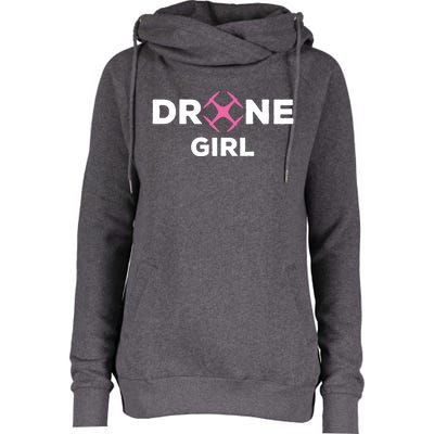 Drone Funny Drone Pilot Flying Drones Cute Gift Womens Funnel Neck Pullover Hood