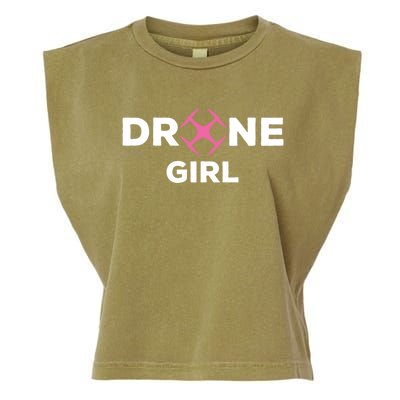 Drone Funny Drone Pilot Flying Drones Cute Gift Garment-Dyed Women's Muscle Tee