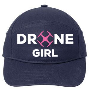 Drone Funny Drone Pilot Flying Drones Cute Gift 7-Panel Snapback Hat